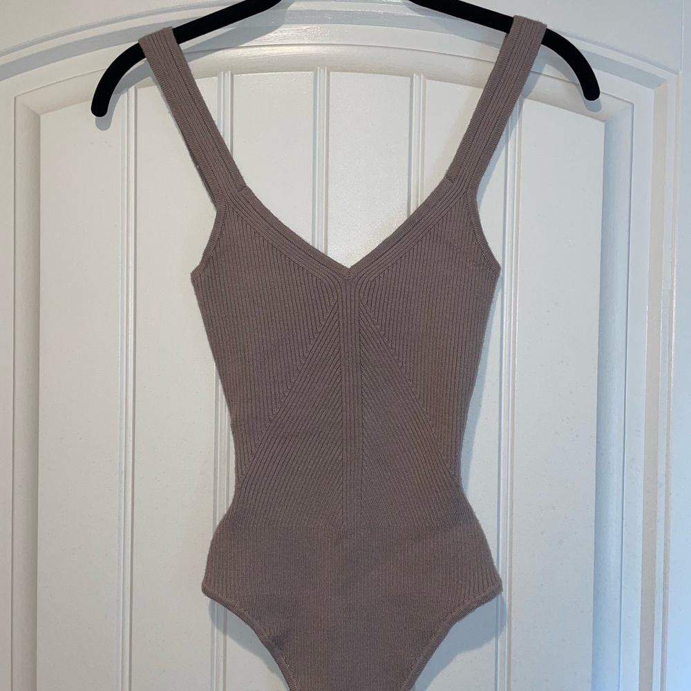 Abercrombie & Fitch Lilac Sweater Bodysuit One Piece